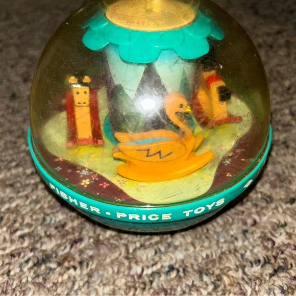 •5 FOR $10 KIDS TOYS Fisher Price Roly Poly Chime Ball #165 Horse Carousel Swan - Picture 2 of 8